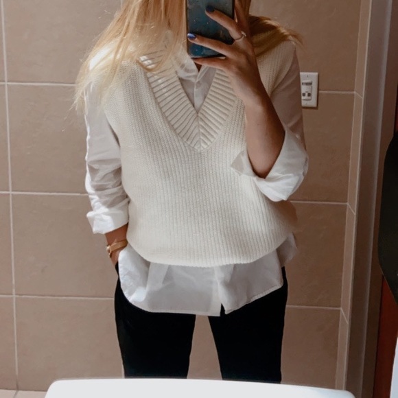 Classic oversized white shirt - Picture 1 of 4